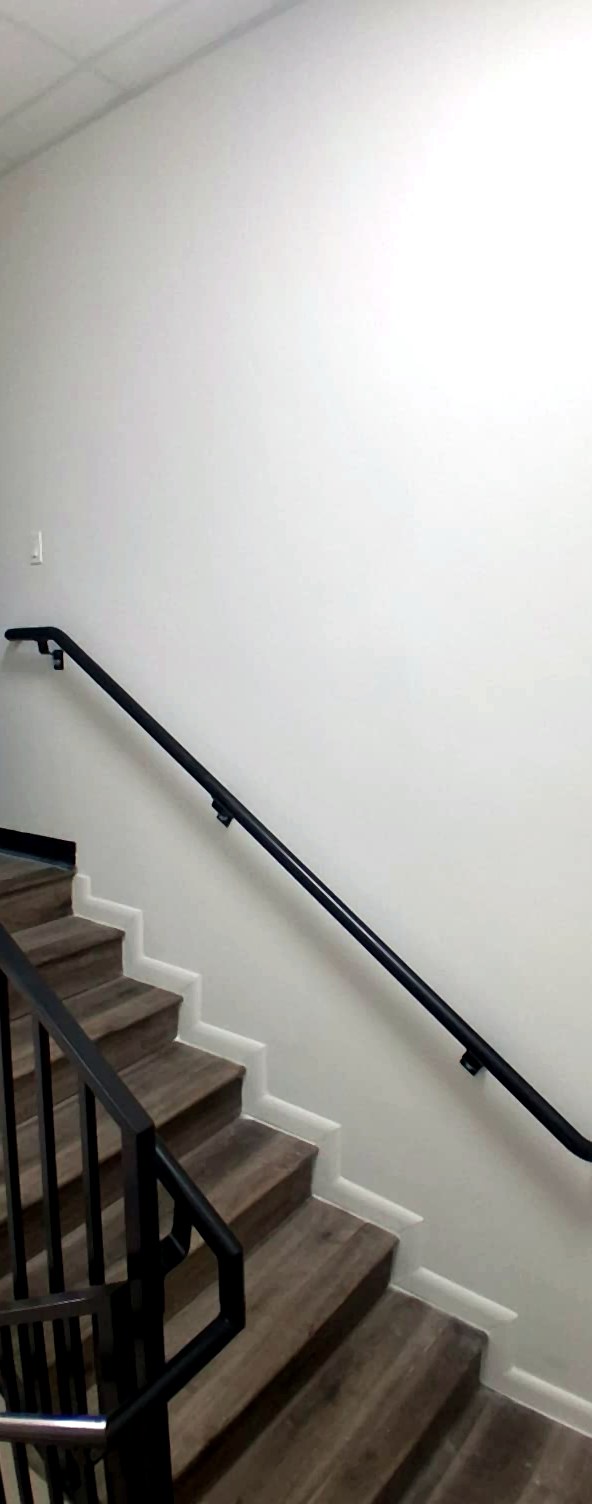 Vertical handrail detail, Fine Edge Industries South Florida