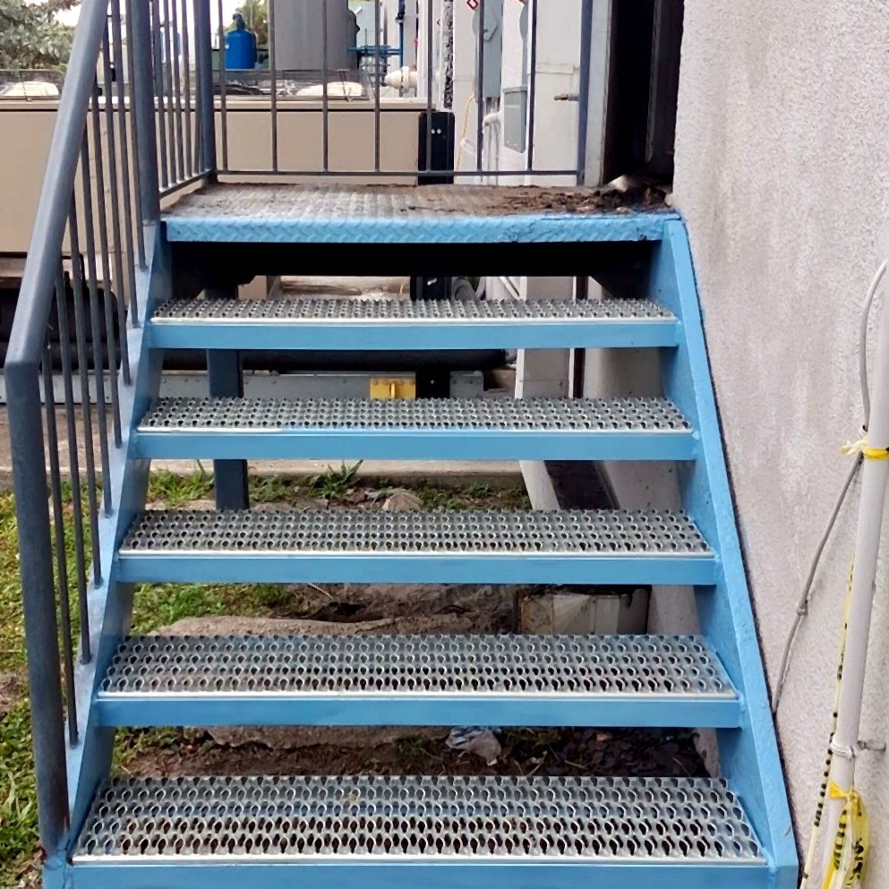 Structural stair repair, field installation, Broward County
