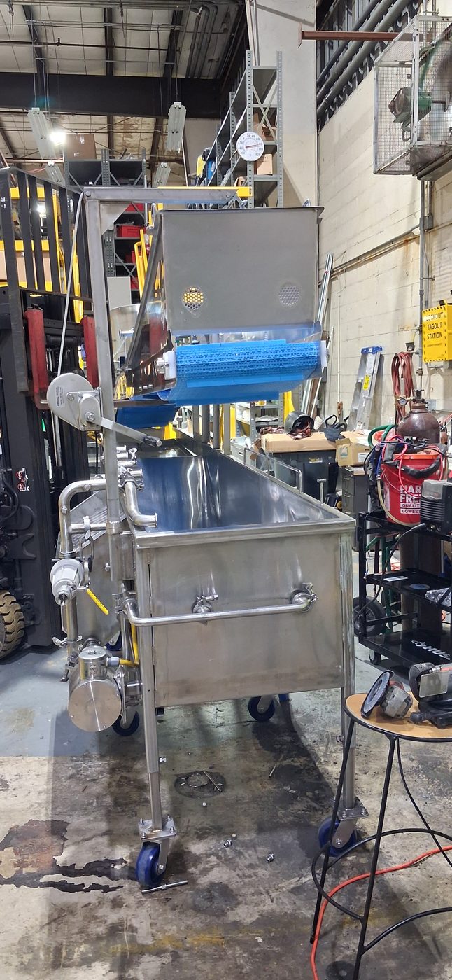 Stainless steel fabrication and welding, Pompano Beach food production line